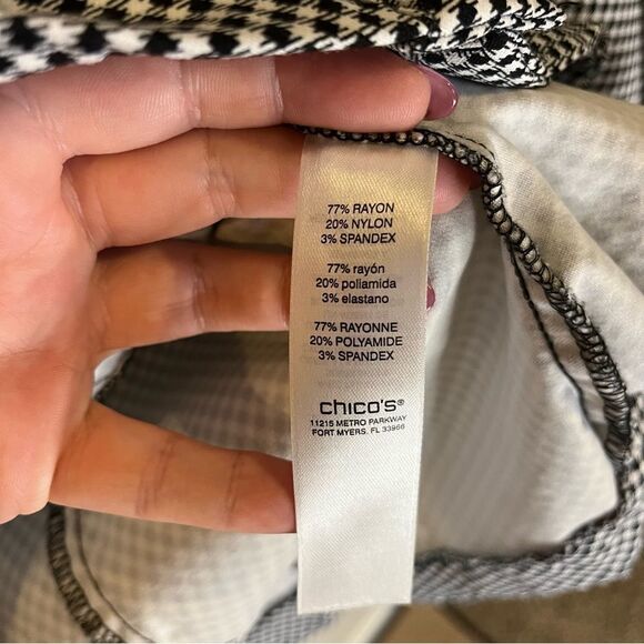 Chicos Houndstooth Stretch Jacket - Picture 12 of 14
